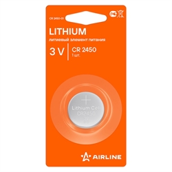 Airline Батарейка литиевая  1шт   cr2450-01 40941
