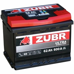 Zubr Ultra АКБ залитая обратной полярности 62Ah  низкий   zu620 84769