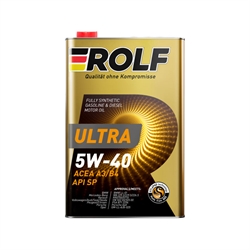 Rolf Ultra 5W40 Масло моторное синтетическое  ACEA A3/B4   1л   323104 40937