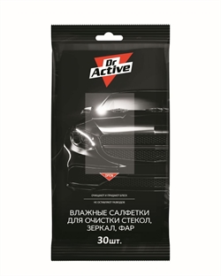 Sintec Салфетки влажные для стекол и фар  30 шт   318965 32736