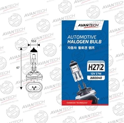 Avantech Лампа галогеновая изогнутая 27W  H27   ab0040 100382