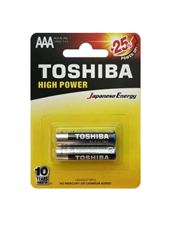 Toshiba Батарейка AAA  LR03   2шт   lr03gcpbp2 100450