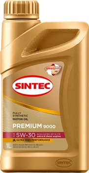 Sintec Premium 9000 A5b5 5W30 Масло моторное синтетическое  1л   100524 100564
