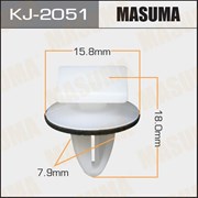 Masuma Kj-2051 Клипса