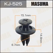 Masuma Kj-525 Клипса