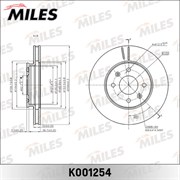 Miles Диск тормозной передний Solaris, Rio  k001254