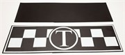 Torinoauto Знак-молдинг магнитный такси  черно-белый  2шт  25x11см   09140