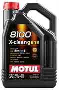Motul 8100 X-clean Gen2 5W40 Масло моторное синтетическое  5л   109762