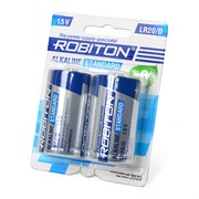 Robiton Standard Lr 20 Bl2 Батарейка алкалиновая  1.5V   к-т 2шт.