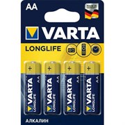 Varta Longlife 4106 Lr06 Bl4 Батарейка алкалиновая  1.5V   к-т 4шт.
