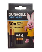 Duracell Optimum Lr06 Aa Батарейка алкалиновая  4шт.