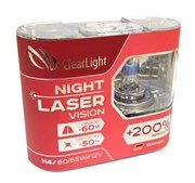 Clearlight Night Laser Набор ламп галогеновых 60/55w+200%  H4