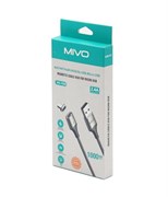 Mivo Mx-90m Кабель магнитный с подсветкой USB-micro USB  2.4A, 1м 39531