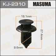 Masuma Kj-2310 Клипса