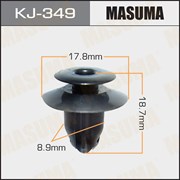 Masuma Kj-349 Клипса