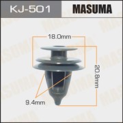 Masuma Kj-501 Клипса