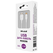 Krutoff Modern Кабель USB - Lightning  1м, белый   15167