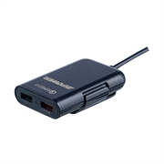 Zipower Pm6672 АЗУ  2 USB 2.4A+удлинитель USB QC3.0+USB 3.1A,40W
