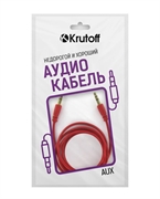 Krutoff Кабель AUX  1м, красный   15140 37534