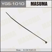 Masuma Хомут пластиковый 3x100мм  черный   ygs-1010