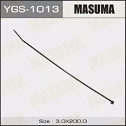 Masuma Хомут пластиковый 3x200мм  черный   ygs-1013