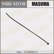 Masuma Хомут пластиковый 4x200мм  черный   ygs-1016