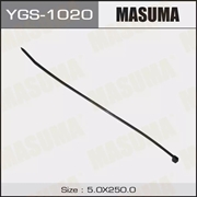Masuma Хомут пластиковый 5x250мм  черный   ygs-1020