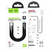 Hoco U75 Кабель магнитный USB - Lightning  3A, 1.2м 37479