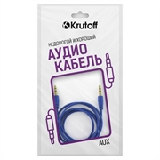 Krutoff Кабель AUX  1м, синий   15141 37535