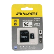 Awei Карта памяти  64Gb, MicroSD, SDHC, class 10 37747