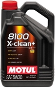 Motul 8100 X-clean+ 5W30 Масло моторное синтетическое  4л   111859 37929