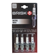 Brisk N17yc Свеча зажигания в блист.  4 шт  ГАЗ дв. 402 20948