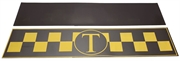 Torinoauto Знак-молдинг магнитный такси  черно-желтый  2шт  59x11см   09143 31338