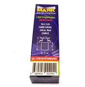 Маяк Лампа диодная бесцокольная красная с патроном  1.2w   8.5D   12t8.5d-r\1smd\5050 13548