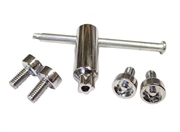 Starleks Комплект крепежа номерного знака  секретка   M6x1x12 36324