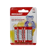 Rexant Lr6 Aa Батарейка алкалиновая  4шт.   30-1027 38359