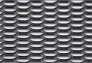 Сетка декоративная 1200x400 черная  соты 38966