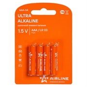 Airline Lr03 Aaa Батарейка щелочная в блистере  4шт   aaa-04 38861