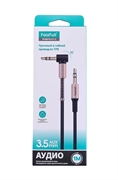 Faizfull Кабель AUX с угловым разъемом  1м   fx19 black 40695
