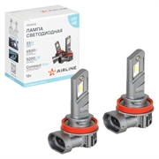 Airline Compact Лампа светодиодная  H11/H8, 23W, 12V, 6500K  2шт   aear232 17201