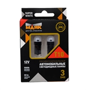 Маяк Лампа светодиодная белая  T10, W2.1x9.5d, 3SMD, 2835, 2шт   12t10/blk02/2bl 17242