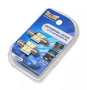 Маяк Лампа салона диодная белая  T11, 4SMD 5050, 36мм, 2шт   12t11x36-w/4smd/2bl 17251