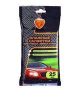 Элтранс Салфетки влажные для стекол и зеркал  25 шт   el-0310.02 40859