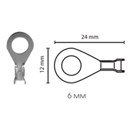 Маяк Клемма круглая под болт M6  мн-62-в 40888
