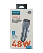 Faizfull Fz26 АЗУ  USB QC3.0  18W +USB Type-C PD  20W 40967