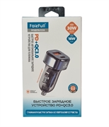 Faizfull Fz28 АЗУ  USB QC3.0  18W +USB Type-C PD  30W 40968