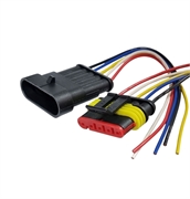 Маяк Разъем с ответной частью 5-ти контакт.с проводами  герметичный   мрг-001-5-1.5 40894