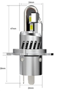 Myx L10 Лампа светодиодная  H4, 36W, 13-16V, 6000K  2шт   myx01l1004 100480