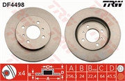 Trw Диск тормозной передний MITSUBISHI Colt,Lancer 2шт   df4498 40002