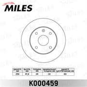 Miles Диск тормозной передний CHEVROLET Lacetti  к-т 2шт   k000459 81270